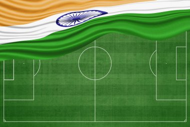 Hindistan Futbol Sahasında Bayrak, Ulusal Futbol