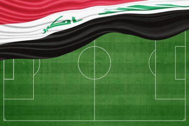 Ulusal Futbol Sahasında Irak Bayrağı