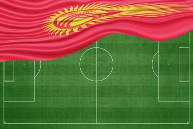 Kırgızistan Futbol Sahasında Bayrak, Ulusal Futbol