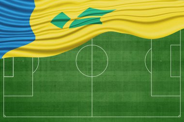 Saint Vincent ve Grenadines Bayrağı Futbol Sahasında, Ulusal Futbol