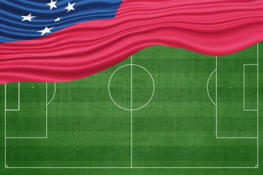 Futbol sahasında Samoa Bayrağı, Ulusal Futbol