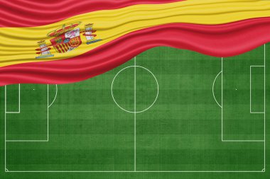 İspanya Futbol Sahasında Bayrak, Ulusal Futbol