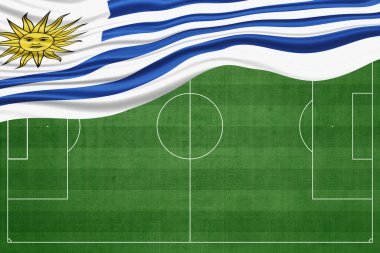 Futbol sahasında Uruguay Bayrağı, Ulusal Futbol