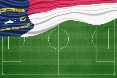 Futbol sahasında Kuzey Carolina Bayrağı, Ulusal Futbol