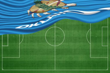 Futbol sahasında Oklahoma Bayrağı, Ulusal Futbol