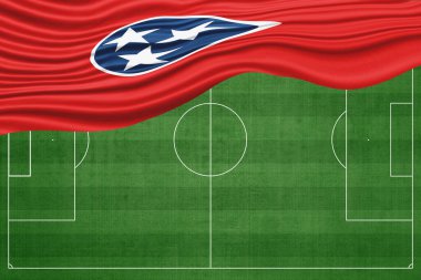 Futbol sahasında Tennessee Bayrağı, Ulusal Futbol