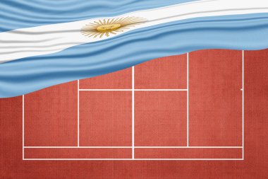 Clay Tenis Sahasında Arjantin Bayrağı, Spor Sembolü