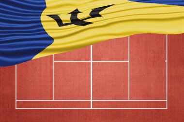 Clay Tenis Sahası Barbados Bayrağı, Spor Sembolü