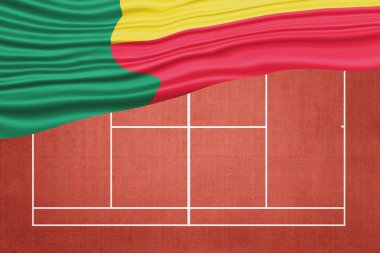 Clay Tenis Sahasında Benin Bayrağı, Spor Sembolü