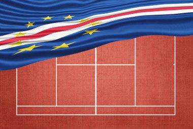 Clay Tenis Sahasında Cape Verde Bayrağı, Spor Sembolü