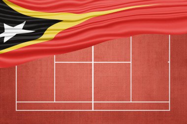 Clay Tenis Sahasında Doğu Timor Bayrağı, Spor Sembolü