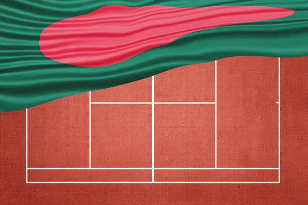 Clay Tenis Sahasında Bangladeş Bayrağı, Spor Sembolü