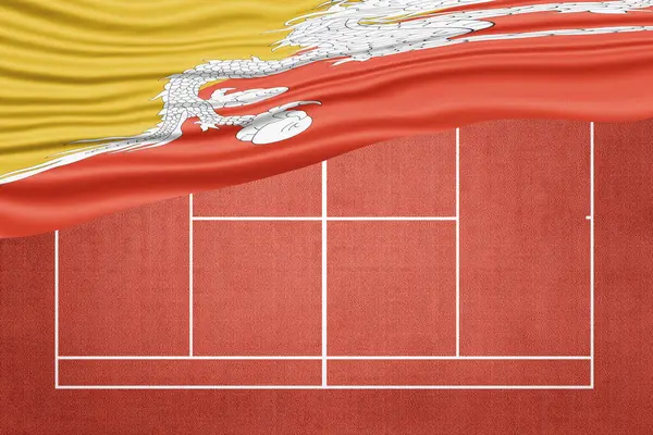 Clay Tenis Sahası, Spor Sembolü Bhutan Bayrağı