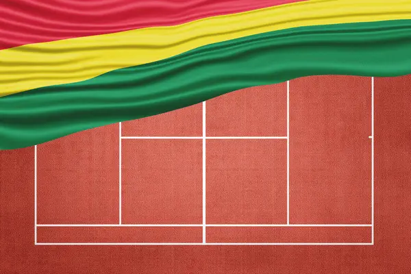 Clay Tenis Sahasında Bolivya Bayrağı, Spor Sembolü
