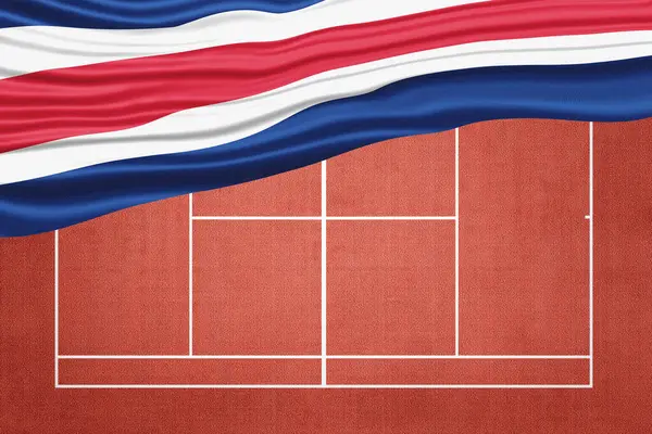 Clay Tenis Sahası, Spor Sembolü Kosta Rika Bayrağı