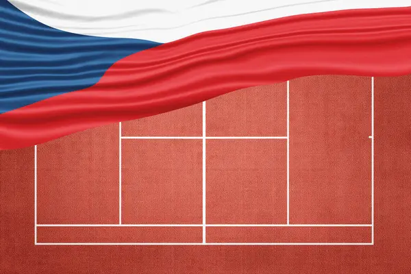 Clay Tenis Sahasında Çek Ağı Bayrağı, Spor Sembolü