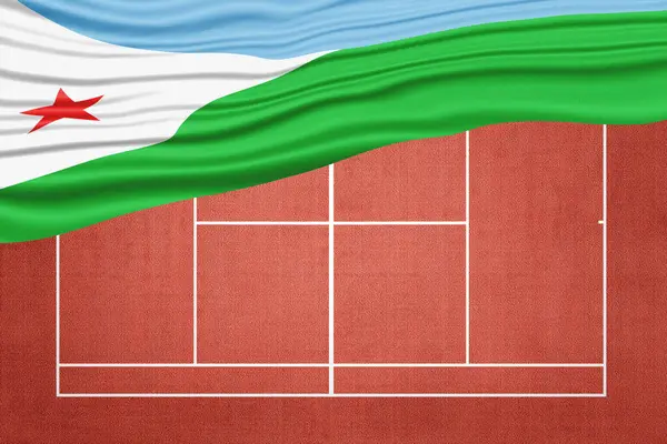 Clay Tenis Sahası Cibuti Bayrağı, Spor Sembolü