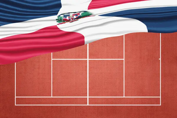 Clay Tenis Sahasında Dominik Bayrağı, Spor Sembolü