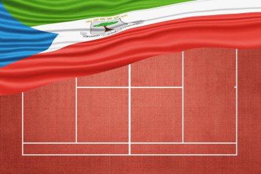 Clay Tenis Sahasında Ekvator Ginesi Bayrağı, Spor Sembolü