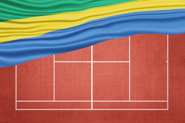 Gabon Bayrağı Clay Tenis Sahası, Spor Sembolü