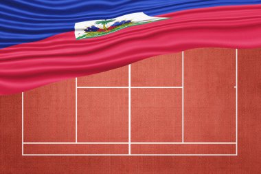 Clay Tenis Sahasında Haiti Bayrağı, Spor Sembolü