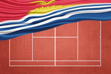 Clay Tenis Sahasında Kiribati Bayrağı, Spor Sembolü