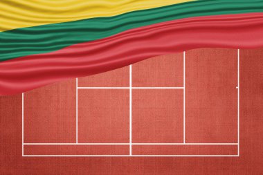Clay Tenis Sahasında Litvanya Bayrağı, Spor Sembolü