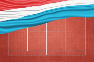 Clay Tenis Sahasında Lüksemburg Bayrağı, Spor Sembolü