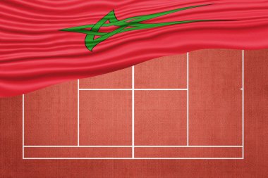 Clay Tenis Sahasında Fas Bayrağı, Spor Sembolü