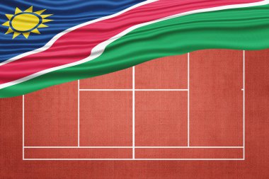 Clay Tenis Sahasında Namibya Bayrağı, Spor Sembolü