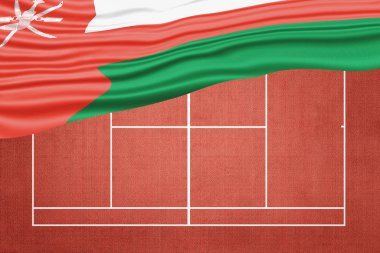 Clay Tenis Sahasında Umman Bayrağı, Spor Sembolü