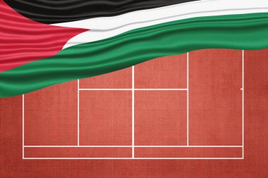 Clay Tenis Sahasında Filistin Bayrağı, Spor Sembolü