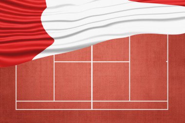 Clay Tenis Sahasında Peru Bayrağı, Spor Sembolü