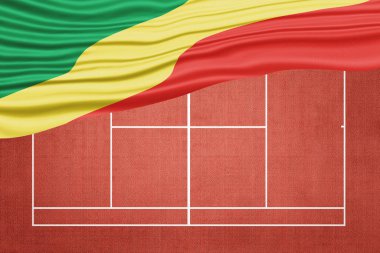 Clay Tenis Sahasında Kongo Bayrağı Ağı, Spor Sembolü