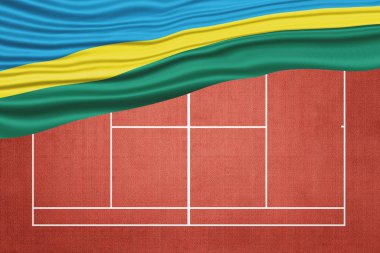 Clay Tenis Sahasında Ruanda Bayrağı, Spor Sembolü