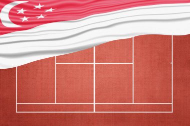 Singapur Bayrağı Clay Tenis Sahası, Spor Sembolü