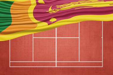 Clay Tenis Sahasında Sri Lanka Bayrağı, Spor Sembolü