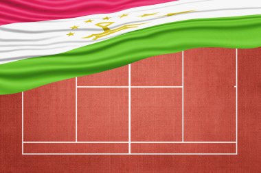 Clay Tenis Sahasında Tacikistan Bayrağı, Spor Sembolü