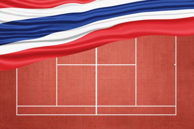 Clay Tenis Sahasında Tayland Bayrağı, Spor Sembolü