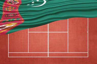 Clay Tenis Sahası, Spor Sembolü Türkmenistan Bayrağı