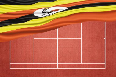 Clay Tenis Sahasında Uganda Bayrağı, Spor Sembolü