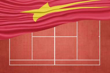 Vietnam Bayrağı Clay Tenis Sahasında, Spor Sembolü
