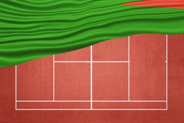 Clay Tenis Sahasında Zambiya Bayrağı, Spor Sembolü