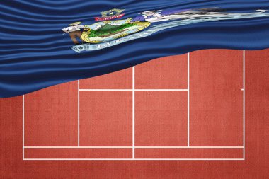 Maine Bayrağı Clay Tenis Sahasında, Spor Sembolü