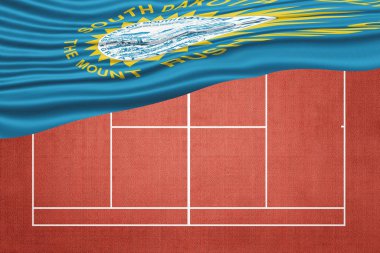 Clay Tenis Sahasında Güney Dakota Bayrağı, Spor Sembolü