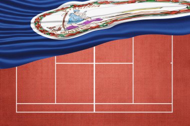 Virginia Bayrağı Clay Tenis Sahasında, Spor Sembolü