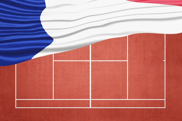 Fransa Bayrağı Clay Tenis Sahasında, Spor Sembolü