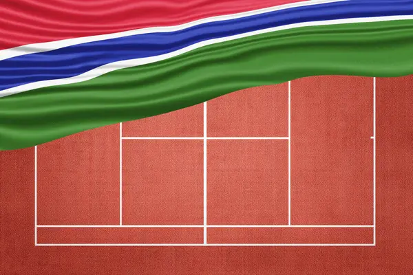 Clay Tenis Sahasında Gambiya Bayrağı, Spor Sembolü