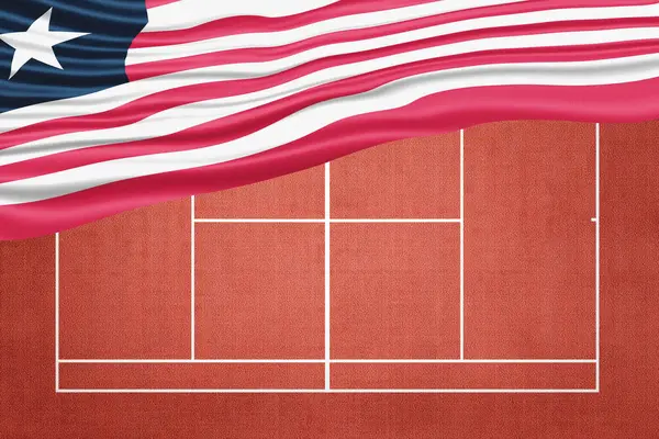 Clay Tenis Sahasında Liberya Bayrağı, Spor Sembolü