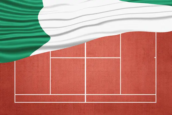 Clay Tenis Sahası 'nda Nijerya Bayrağı, Spor Sembolü